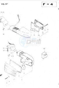 GSX500E (E39) drawing TURN SIGNAL LAMP