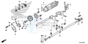 TRX420FA5G TRX420F Europe Direct - (ED) drawing GEARSHIFT FORK