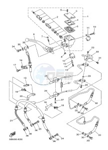 XJ6SA 600 DIVERSION (S-TYPE, ABS) (36DH 36DK) drawing FRONT MASTER CYLINDER