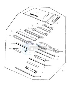 KZ 900 B [LTD] (B1) [LTD] drawing OWNER TOOLS