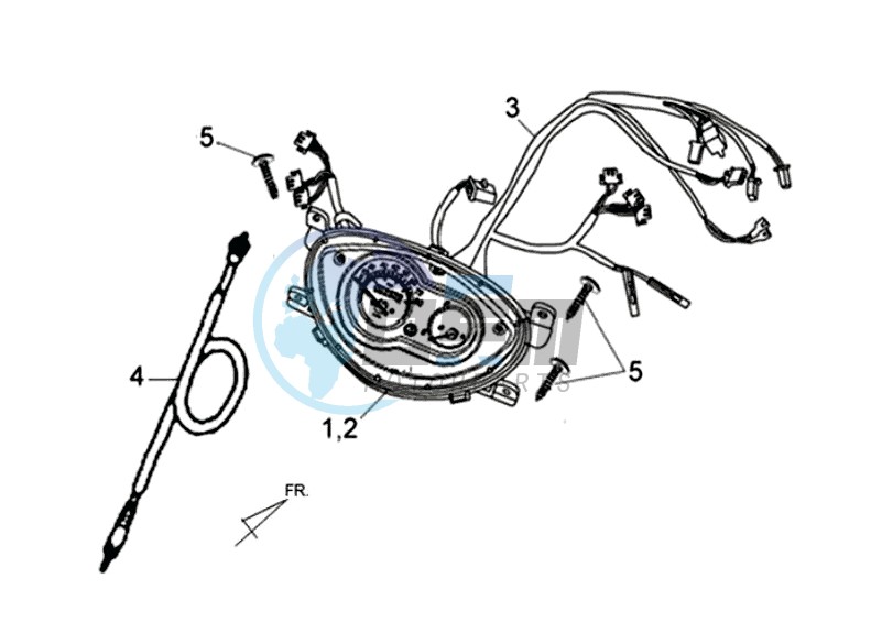 DASHBOARD / SPEEDOMETER CABLE / WIRING HARNASS