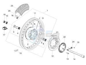 V7 III Special 750 e4 (EMEA) drawing Rear wheel