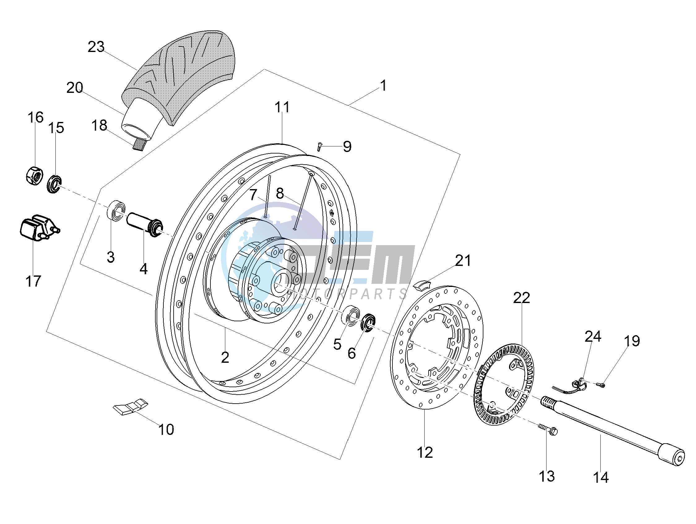 Rear wheel