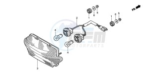 CBR600F drawing TAILLIGHT