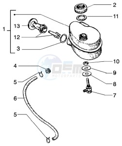 PX 150 E U.S.A. drawing Oil tank