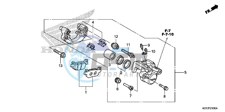 REAR BRAKE CALIPER