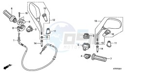 SH1259 Europe Direct - (ED) drawing SWITCH/CABLE/MIRROR (SH1259/1509)