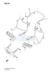 LT-Z400 (E28-E33) drawing FOOTREST