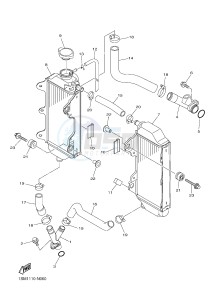 YZ250F (1SMD 1SMF 1SMG 1SMH) drawing RADIATOR & HOSE