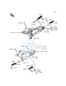 Z800 ABS ZR800BFF FR GB XX (EU ME A(FRICA) drawing Footrests