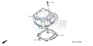 CRF250R9 Europe Direct - (ED / CMF) drawing CYLINDER