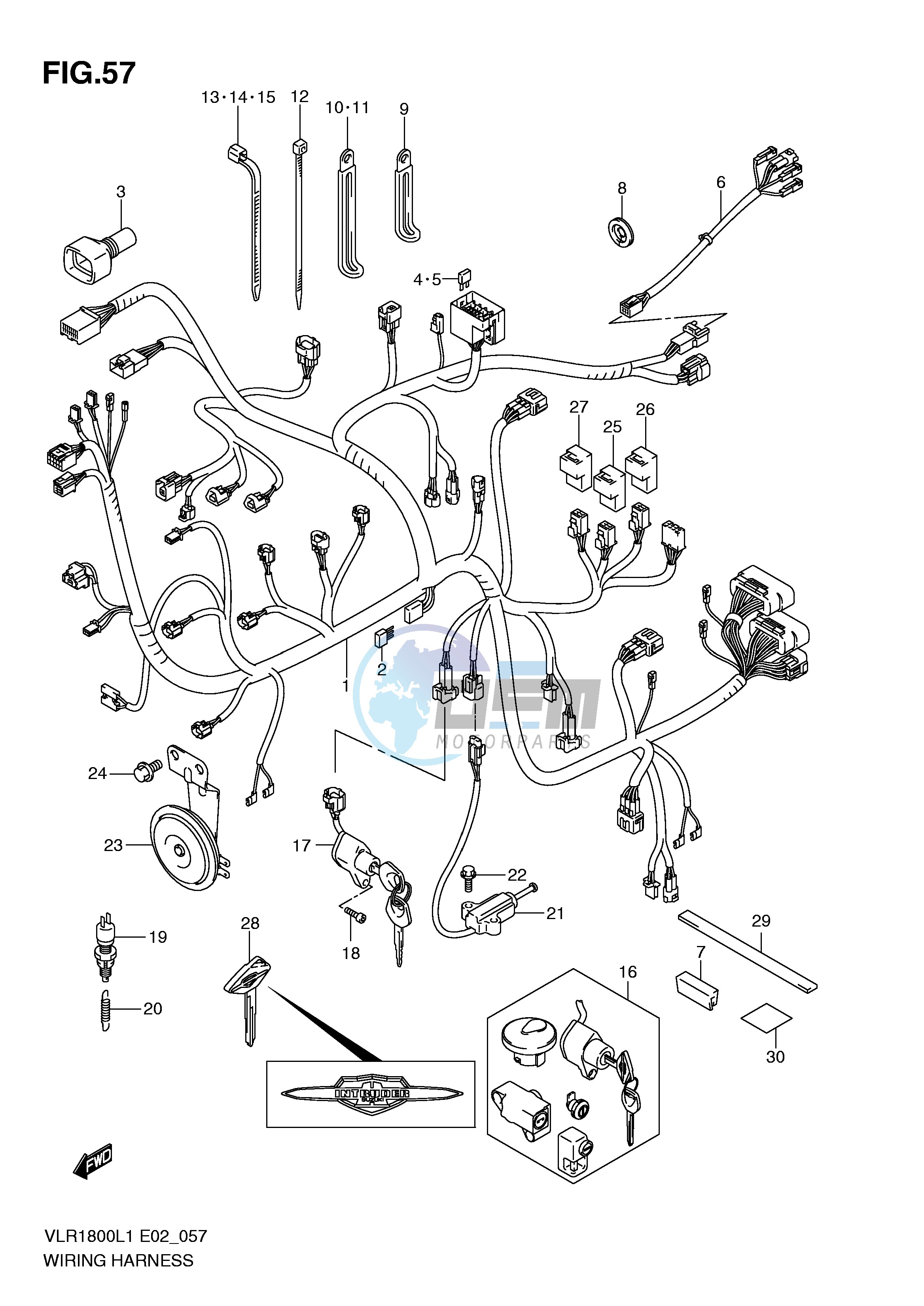 WIRING HARNESS (VLR1800TL1 E19)