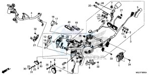 CB500XD CB500X Continue » UK - (E) drawing WIRE HARNESS