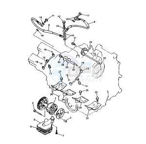 YZF R 750 drawing OIL PUMP