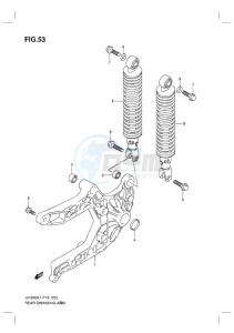 UH200G BURGMAN EU drawing REAR SWINGINGARM