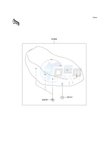 KVF 700 A [PRAIRIE 700 4X4] (A6F) A6F drawing SEAT