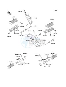 VN800 CLASSIC VN800B6F GB XX (EU ME A(FRICA) drawing Footrests