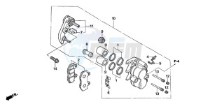 SH125S drawing FRONT BRAKE CALIPER