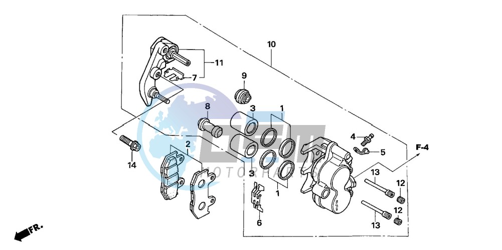 FRONT BRAKE CALIPER