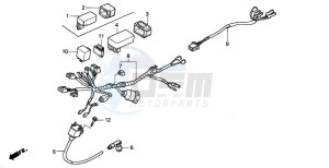 MT50F drawing WIRE HARNESS/ IGNITION COIL (3)