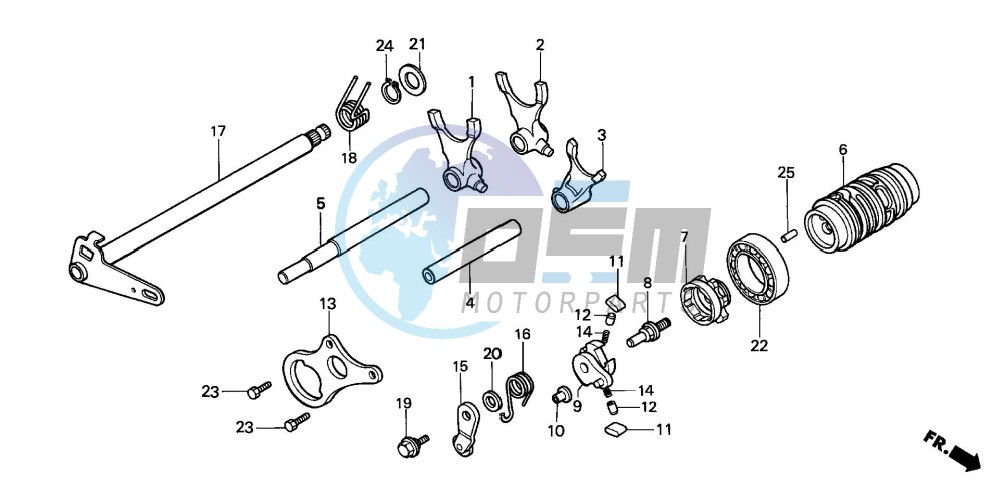 SHIFT DRUM/SHIFT FORK