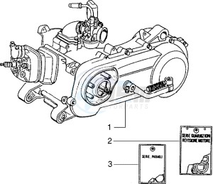 NRG 50 MC3 drawing Engine