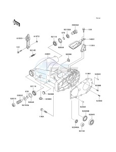 KVF 650 A [PRAIRIE 650 4X4] (A2) [PRAIRIE 650 4X4] drawing SWINGARM