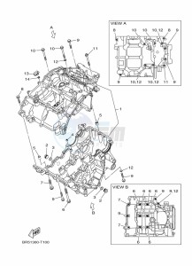 MT-03 MTN320-A (B6W4) drawing CRANKCASE