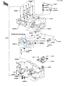 KZ 440 G (G1) drawing CRANKCASE