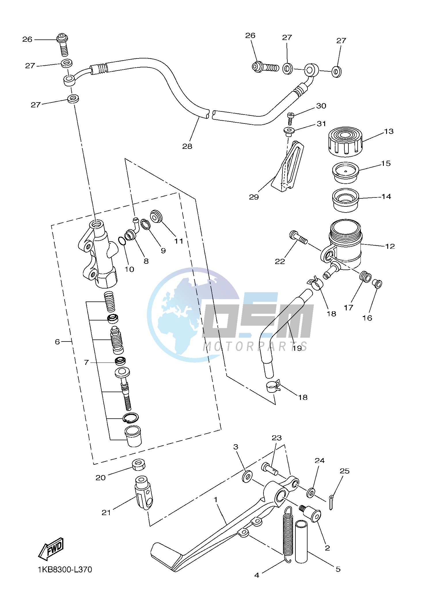 REAR MASTER CYLINDER