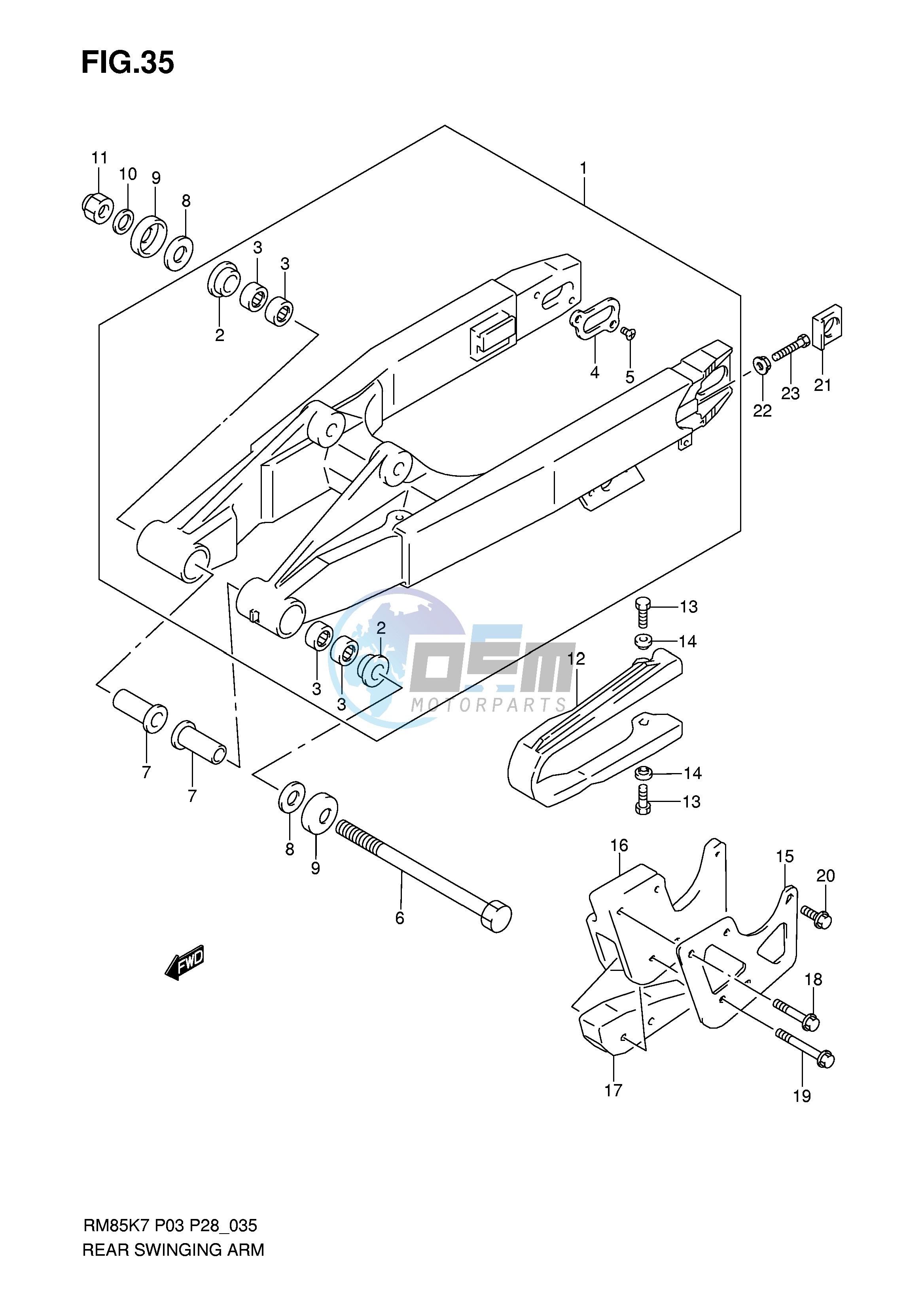 REAR SWINGING ARM