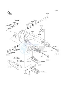 KX 250 M (M1) drawing SWINGARM