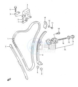 GSX750F (E28) drawing CAM CHAIN