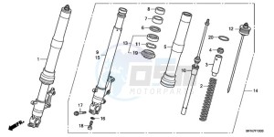 CB1000RAA E / ABS MPH drawing FRONT FORK