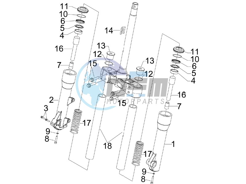 Fork components (Kayaba)