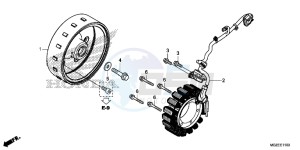 CB500FD CB500F UK - (E) drawing GENERATOR