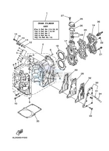 25MSHH-2010 drawing CYLINDER--CRANKCASE