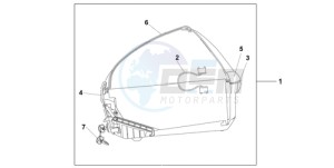 XL700VA9 Europe Direct - (ED / ABS SPC) drawing 45L TOP BOX BARLEY YELLOW