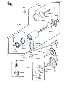 ZX 600 B [NINJA 600RX] (B1) [NINJA 600RX] drawing STARTER MOTOR_STARTER CLUTCH