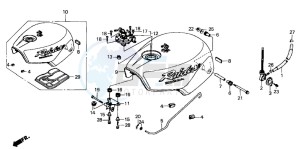 NSR125R drawing FUEL TANK