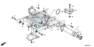 TRX420FA1G TRX420 Europe Direct - (ED) drawing SWINGARM