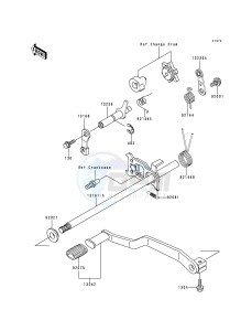 KLF 220 A [BAYOU 220] (A5-A9) [BAYOU 220] drawing GEAR CHANGE MECHANISM