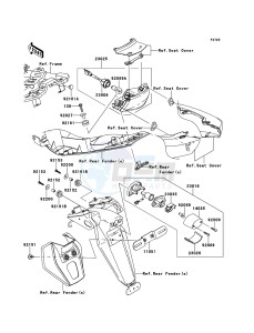 ER-6n ABS ER650B8F GB XX (EU ME A(FRICA) drawing Taillight(s)