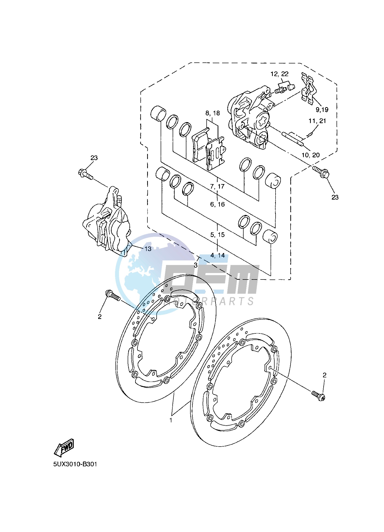 FRONT BRAKE CALIPER