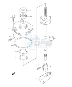 DF 115 drawing Clutch Rod (S/N 681517 & Older)