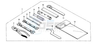 CB250 NIGHTHAWK drawing TOOLS