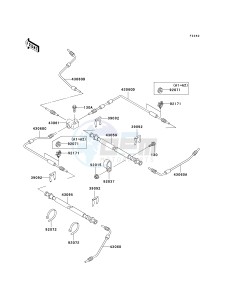 KAF 950 A [MULE 2510 DIESEL] (A1-A3) [MULE 2510 DIESEL] drawing BRAKE PIPING