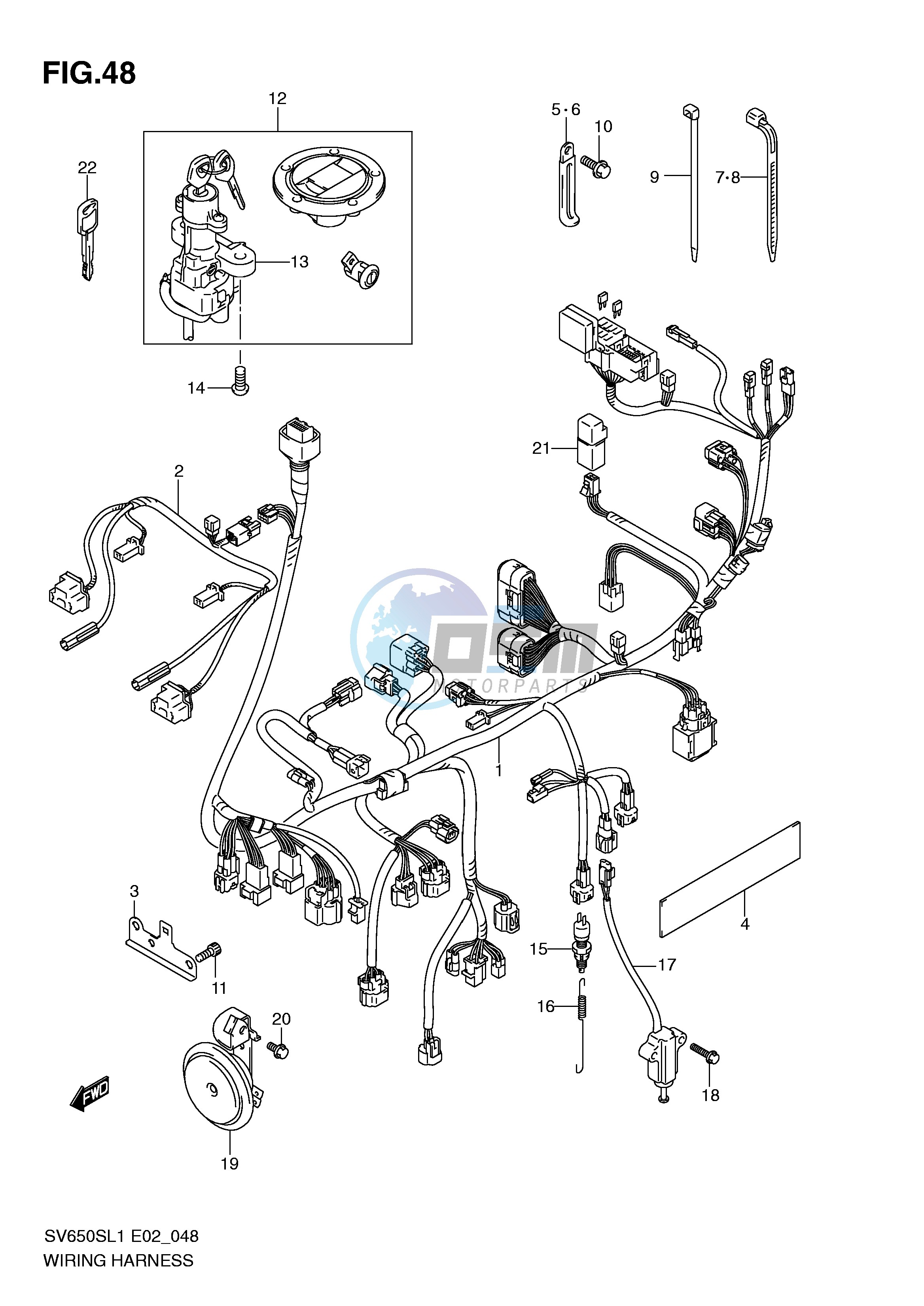 WIRING HARNESS (SV650SL1 E2)