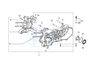 NRG 50 power DT serie speciale drawing Crankcase