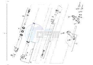 SENDA R EURO 2 - 125 drawing FRONT FORK